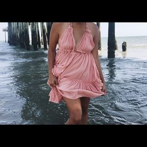 Blush beach dress